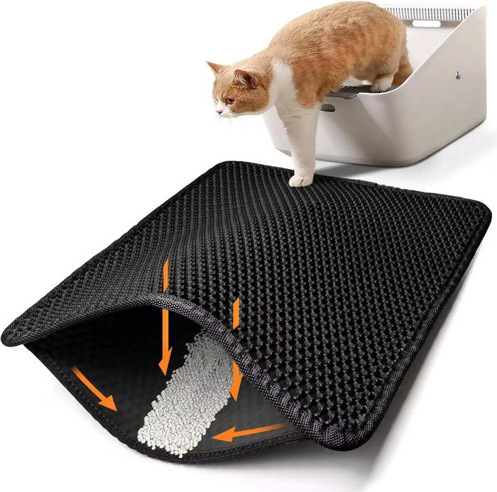 Katzenstreu-Fangmatte im Waben-Design
