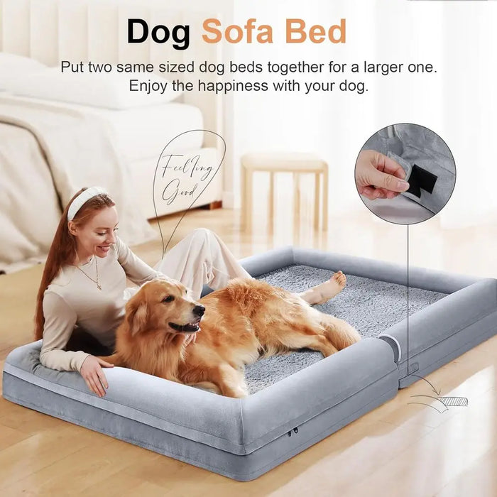 Orthopädisches Hundebett – Memory Foam Sofa-Bett für Hunde